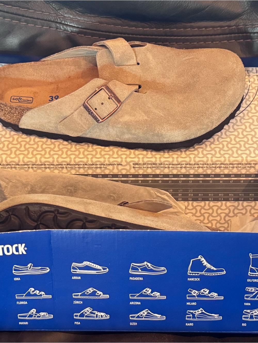 Birkenstock Taupe Suede Slip-On Clog with Buckle